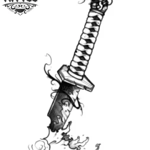 tatouage japonais ephemere katana style samourai tatouage japonais ephemere katana style samourai