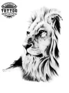 tatouage-lion-tatouage-ephemere-design-temporaire-majestueux-peau tatouage-lion-tatouage-ephemere-design-temporaire-majestueux-peau