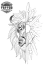 tatouage-ephemere-lion-astro-zodiac-temporaires tatouage-ephemere-lion-astro-zodiac-temporaires