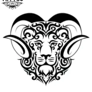 tatouage-ephemere-lion-belier-unique-temporise