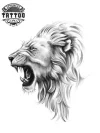 tatouage-ephemere-lion-rugissant-animal-sauvage-puissant tatouage-ephemere-lion-rugissant-animal-sauvage-puissant