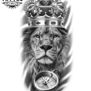 tatouage-ephemere-lion-sauvage-durable-image-produit tatouage-ephemere-lion-sauvage-durable-image-produit