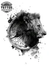 tatouage-ephemere-lion-boussole-design-temporaire-tatouage-lion-aventureux tatouage-ephemere-lion-boussole-design-temporaire-tatouage-lion-aventureux