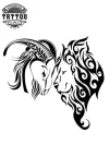 tatouage LION éphémère capricorne design unique intrigant tatouage LION éphémère capricorne design unique intrigant