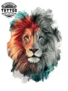 tatouage-ephemere-lion-couleur-design-temporaires-lion-colore tatouage-ephemere-lion-couleur-design-temporaires-lion-colore