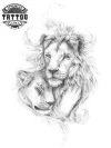 tatouage-lion-ephemere-couple-majestueux-temporary-tattoo tatouage-lion-ephemere-couple-majestueux-temporary-tattoo