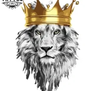 tatouage-ephemere-lion-avec-couronne-design-majestueux-temporaire