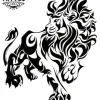 tatouage LION ephemere lion des flandres design unique temporaire tatouage LION ephemere lion des flandres design unique temporaire