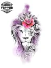 tatouage-ephemere-lion-femme-elegant-tendance tatouage-ephemere-lion-femme-elegant-tendance