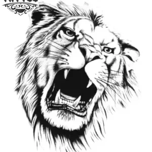 tatouage-ephemere-lion-homme-design-sauvage-elegant tatouage-ephemere-lion-homme-design-sauvage-elegant