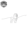 tatouage-ephemere-lion-en-ligne-minimaliste