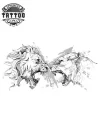 tatouage-ephemere-lion-et-lionne-design-sauvage-elegant