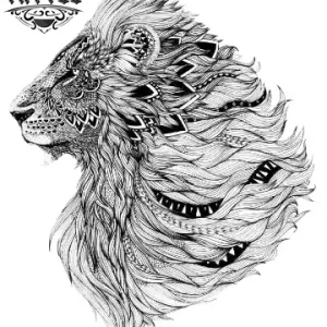 tatouage-ephemere-lion-mandala-design-temporaire-style-animal-tatouages tatouage-ephemere-lion-mandala-design-temporaire-style-animal-tatouages