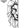 tatouage-ephemere-lion-moitié-design-temporaire-tendance-peau tatouage-ephemere-lion-moitié-design-temporaire-tendance-peau
