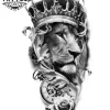tatouage-ephemere-lion-motif-montre-durable-realisme tatouage-ephemere-lion-motif-montre-durable-realisme