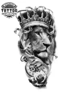 tatouage-ephemere-lion-motif-montre-durable-realisme tatouage-ephemere-lion-motif-montre-durable-realisme