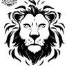 tatouage-lion-ephemere-noir-design-feroce-elegant tatouage-lion-ephemere-noir-design-feroce-elegant