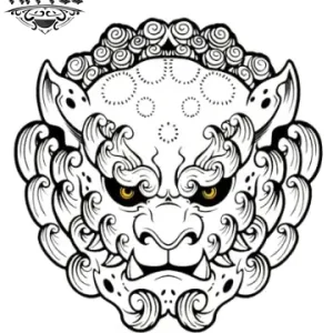 tatouage ephémère lion nuage design réaliste tatouage ephémère lion nuage design réaliste