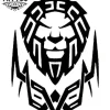tatouage ephemere polynesien lion design temporaire unique tatouage ephemere polynesien lion design temporaire unique