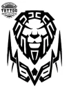 tatouage ephemere polynesien lion design temporaire unique tatouage ephemere polynesien lion design temporaire unique
