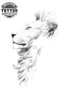 tatouage-ephemere-lion-profil-design-realiste-temporaire tatouage-ephemere-lion-profil-design-realiste-temporaire
