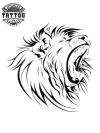 tatouage-ephemere-lion-rugissant-realiste-image