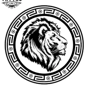 tatouage-ephemere-lion-rond-design-unique-durable