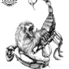 tatouage-ephemere-lion-scorpion-realiste-image-alt tatouage-ephemere-lion-scorpion-realiste-image-alt
