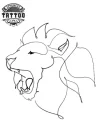 tatouage-ephemere-lion-design-trait-stickers-temporaires-peau tatouage-ephemere-lion-design-trait-stickers-temporaires-peau