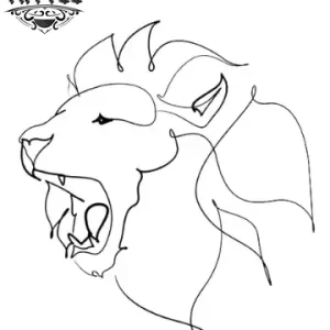 tatouage-ephemere-lion-design-trait-stickers-temporaires-peau tatouage-ephemere-lion-design-trait-stickers-temporaires-peau