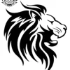 tatouage-ephemere-lion-tribal-realiste
