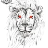 tatouage-lion-ephemere-yeux-rouge-temporaire-original tatouage-lion-ephemere-yeux-rouge-temporaire-original