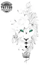 tatouage-éphémère-lion-yeux-verts-art-corporel-temporaire-fier-expressif tatouage-éphémère-lion-yeux-verts-art-corporel-temporaire-fier-expressif