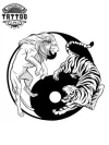 tatouage-LION-ephemere-design-yin-yang-temporaire-puissant-equilibre tatouage-LION-ephemere-design-yin-yang-temporaire-puissant-equilibre
