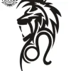 tatouage-ephemere-lion-zodiaque-design-astrologique-fier-sauvage