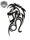 tatouage-ephemere-lion-zodiaque-design-astrologique-fier-sauvage