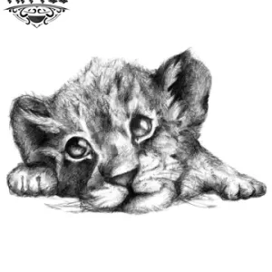 tatouage-ephemere-lion-art-temporaire-durable