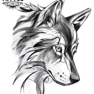 tatouage-ephemere-loup-sauvage-realiste-tatouage-loup tatouage-ephemere-loup-sauvage-realiste-tatouage-loup