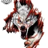 tatouage-éphémère-loup-agressif-réaliste-waterproof-adulte tatouage-éphémère-loup-agressif-réaliste-waterproof-adulte