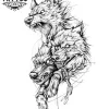 tatouage-ephémère-loup-alpha-durable-et-réaliste-tatouage-loup tatouage-ephémère-loup-alpha-durable-et-réaliste-tatouage-loup
