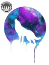 tatouage-loup-ephemere-realiste-clair-de-lune tatouage-loup-ephemere-realiste-clair-de-lune