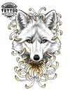 tatouage-ephemere-loup-avec-fleur-design-unique-naturel tatouage-ephemere-loup-avec-fleur-design-unique-naturel