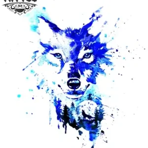 tatouage-ephemere-loup-bleu-design-realiste-tatouage-loup