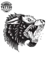tatouage temporaire loup enragé réaliste tatouage temporaire loup enragé réaliste
