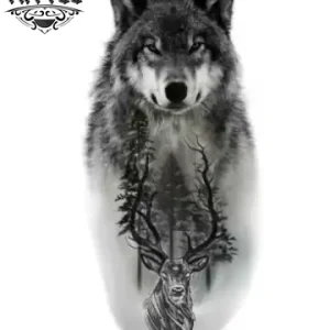 tatouage-ephemere-loup-et-cerf-design-unique-image-alt tatouage-ephemere-loup-et-cerf-design-unique-image-alt
