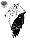 tatouage-corbeau-loup-ephemere-mystique-artisanat-peau tatouage-corbeau-loup-ephemere-mystique-artisanat-peau