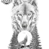 tatouage-ephemere-loup-foret-mystique