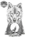 tatouage-ephemere-loup-foret-mystique