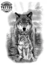 tatouage-ephemere-famille-de-loups-art-corporel-temporaire tatouage-ephemere-famille-de-loups-art-corporel-temporaire