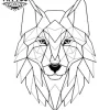 tatouage-ephemere-loup-geometrique-femme-tendance